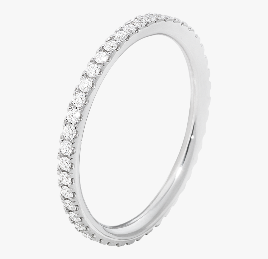 White Gold With Brilliant Cut Diamonds - Georg Jensen Diamantring, Transparent Clipart