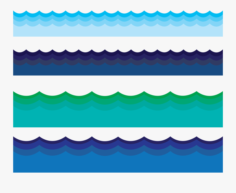 Clip Art Cartoon Water Waves - Cartoon Water Wave Png, Transparent Clipart
