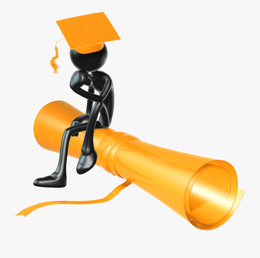 Graduation Thinker, Transparent Clipart