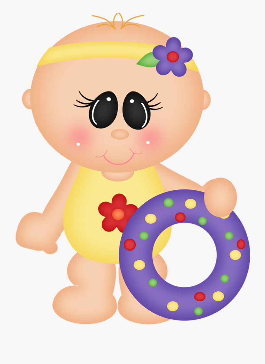 Beach Clipart Baby - Baby Swim Png Cartoon, Transparent Clipart