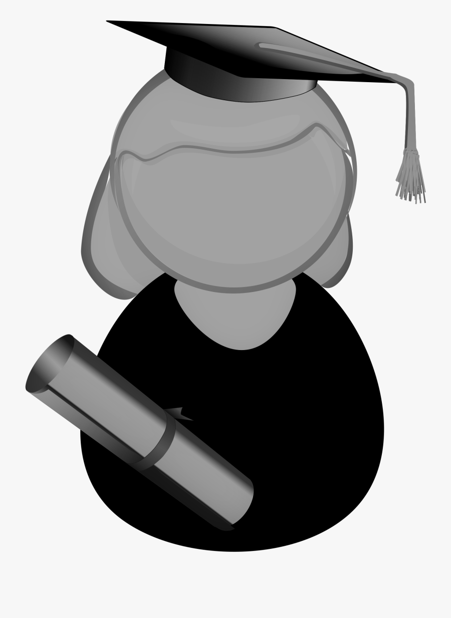 Clip Art Of Graduate Student, Transparent Clipart