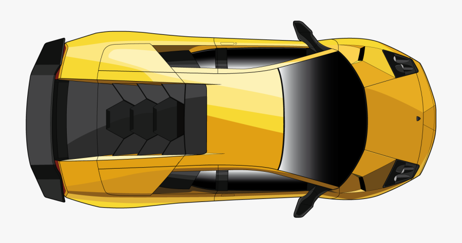 Race Car Top Down Clipart - Lamborghini Murcielago Lp 670 4, Transparent Clipart