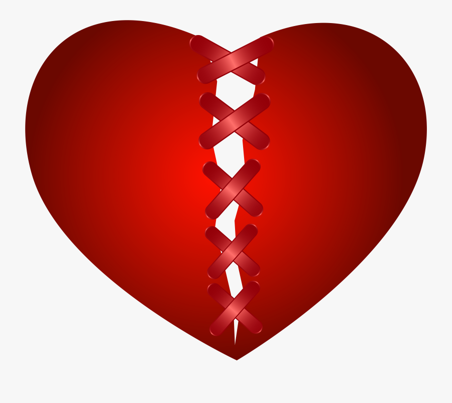 Clip Art Heart With Bandaid, Transparent Clipart
