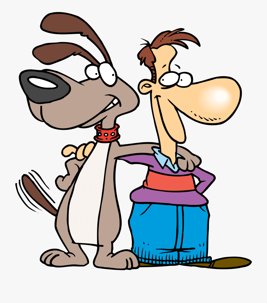 Best Friend Cartoon - Mans Best Friend Cartoon, Transparent Clipart