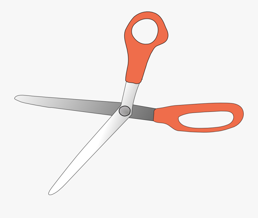 File - Orange-scissors - Svg - Wikimedia Commons - Scissors Clip Art, Transparent Clipart