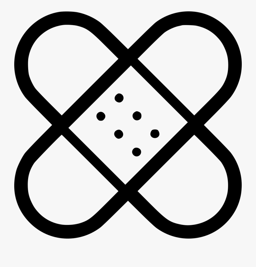 Medicine Clipart Plaster - Bandage Logo Png Black, Transparent Clipart