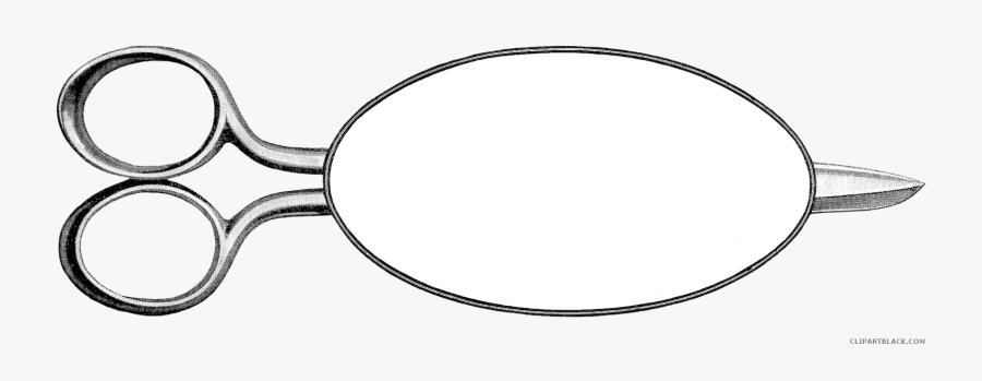Transparent Scissor Clipart Black And White - Hair Stylist Free Background, Transparent Clipart