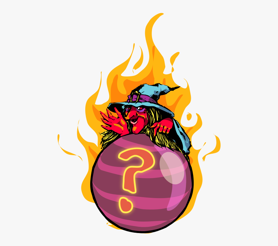 Crystal Ball, With Fire - Magic 8ball Clip Art, Transparent Clipart