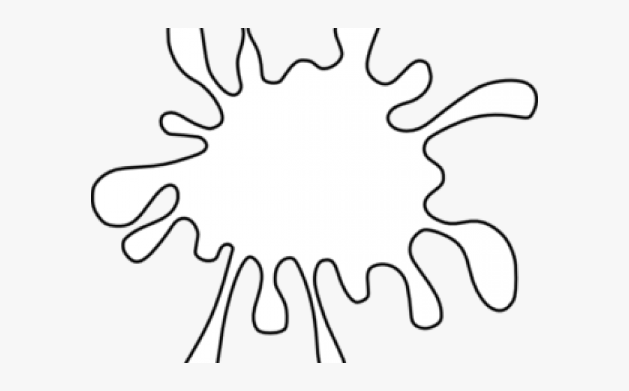 Splatter Clipart Big Paint - Colour White Flash Cards, Transparent Clipart