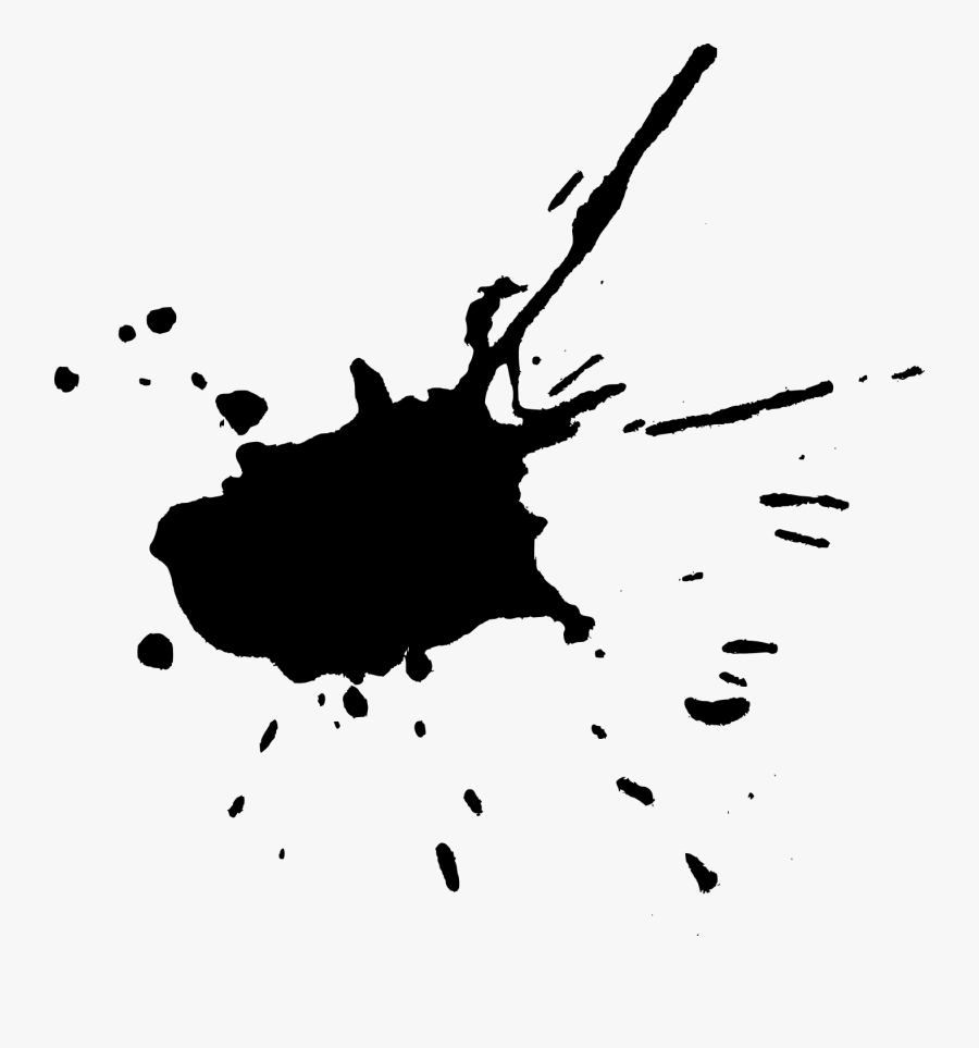 Black Blood Splatter Png, Transparent Clipart