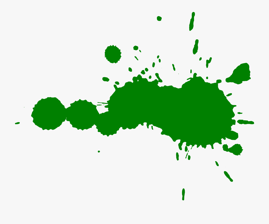 Paint Splash Dark Green - Paint Splatter Transparent Black, Transparent Clipart