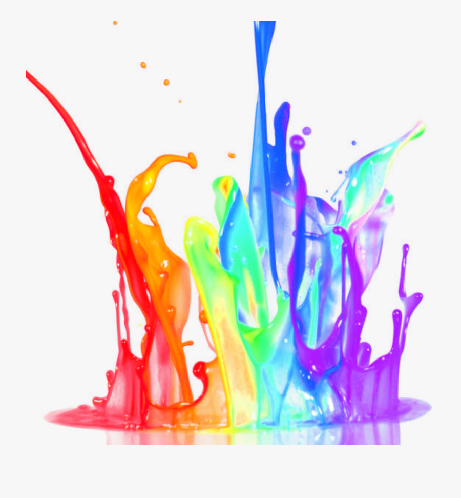 Paint Splatter Splash Colorful Art Clipart , Png Download - Paint Splash Png Hd, Transparent Clipart