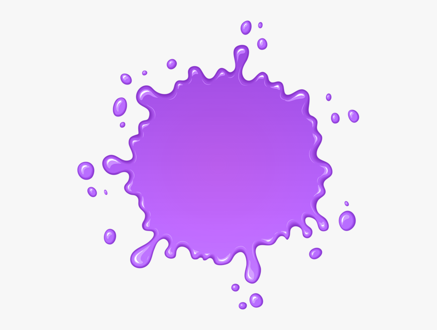 Purple Paint Splatter Png, Transparent Clipart