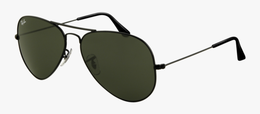 Transparent Aviator Sunglasses Clipart - Ray Ban Aviator Large Black, Transparent Clipart