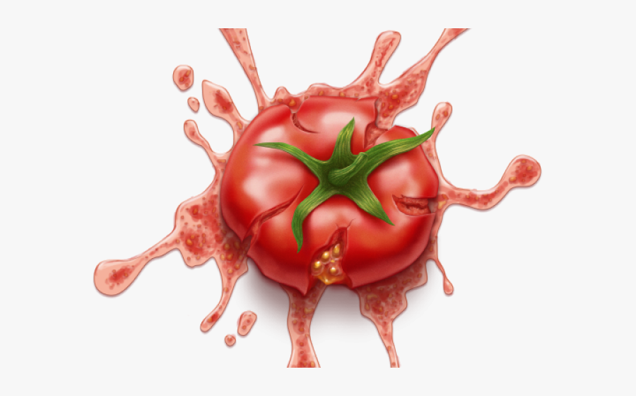 Splatter Clipart Ketchup - Transparent Tomato Splat, Transparent Clipart