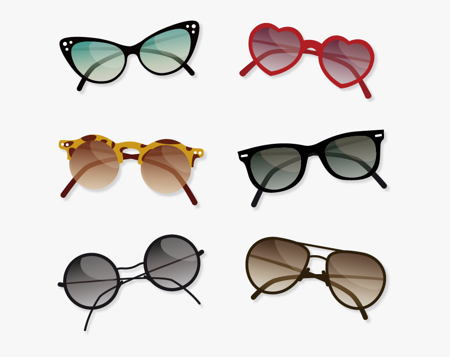 Sunglasses Ray-ban Painted Vector Carrera Lady Aviator - Sunglasses, Transparent Clipart