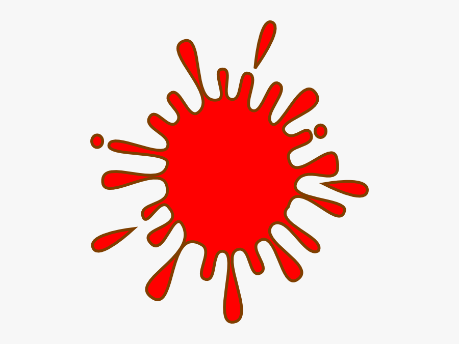 Small Red Ink Splash Clip Art At Clker - Pink Paint Splatter Clipart, Transparent Clipart