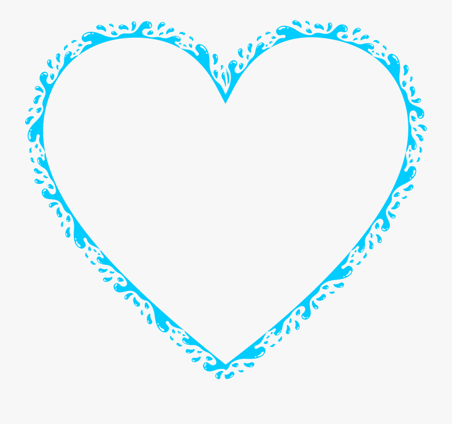 Splatter Clipart Aqua - Free Blue Valentines Day, Transparent Clipart