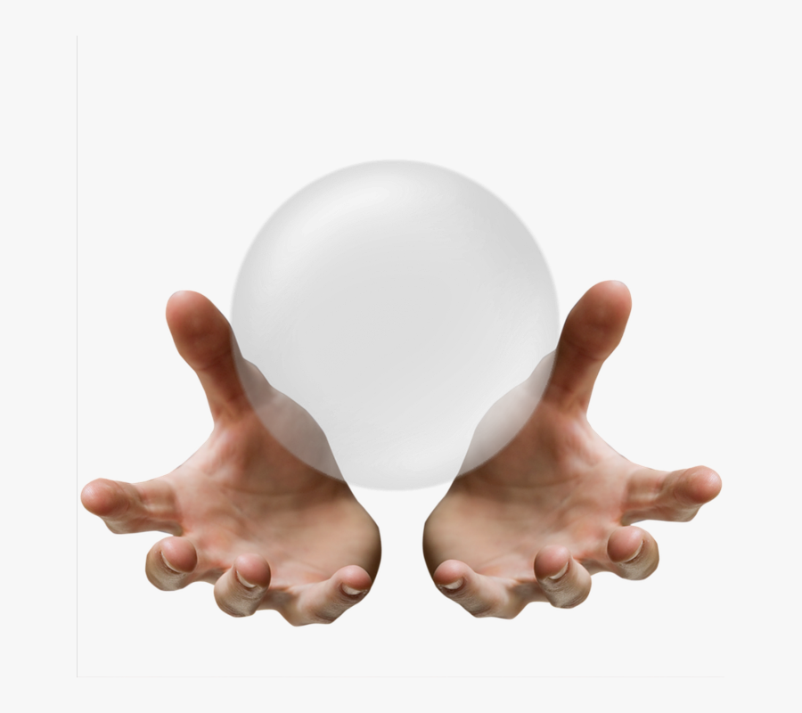 #hands #ball #crystalball #crystal #fortunemaker #vision - Crystal Ball Hand Png, Transparent Clipart