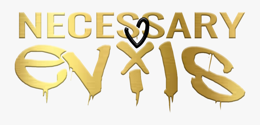 Necessary Evils - Calligraphy, Transparent Clipart