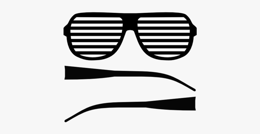 Shutter Sunglasses Vector Shades Aviator Free Transparent - Shutter Shades Vector, Transparent Clipart