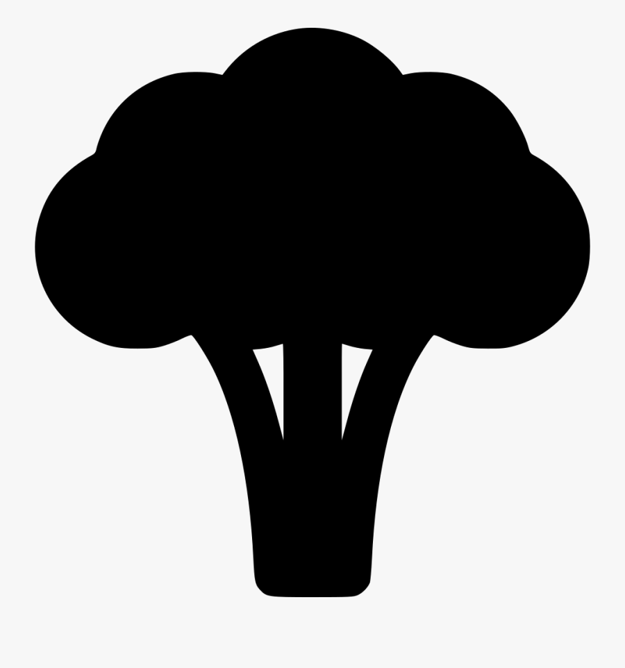 Clip Art Broccoli Food Vegetable Silhouette - Agaricaceae, Transparent Clipart
