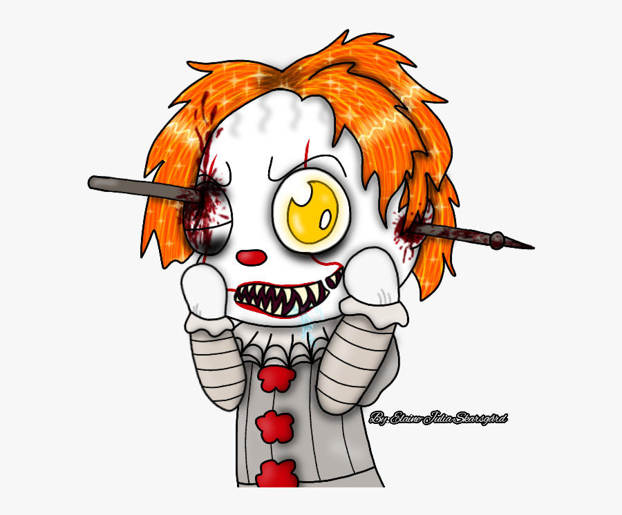 #pennywise #art #digitalart #fanart #pennywisetheclown - Pennywise Kawaii, Transparent Clipart