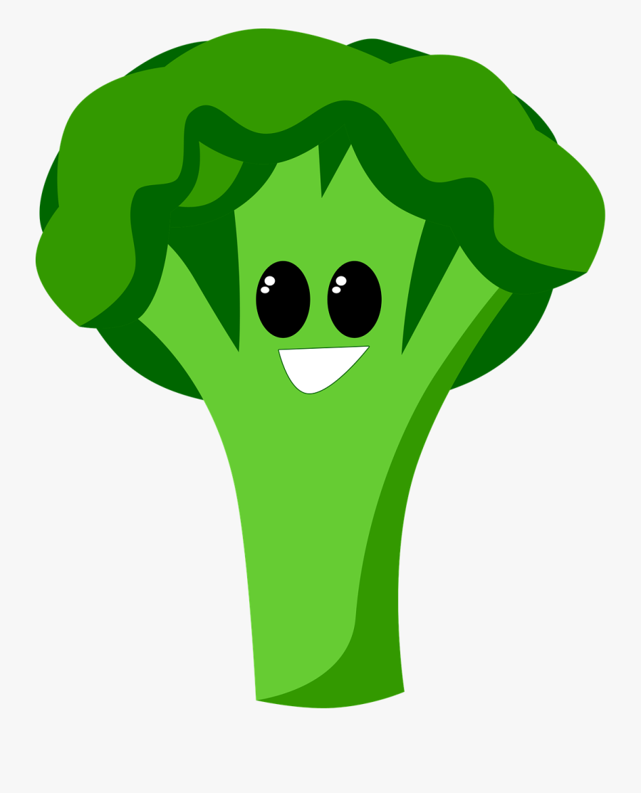 Broccoli, Healthy, Nutrition, Green, Vegetables - Broccoli Cartoon Png, Transparent Clipart