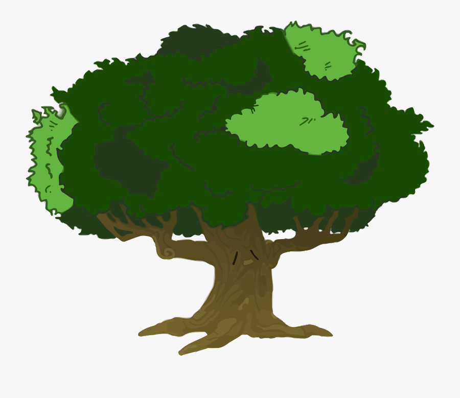 Tree Image Vector Clip Art Online Royalty Free - Cartoon Large Clipart Tree Png, Transparent Clipart