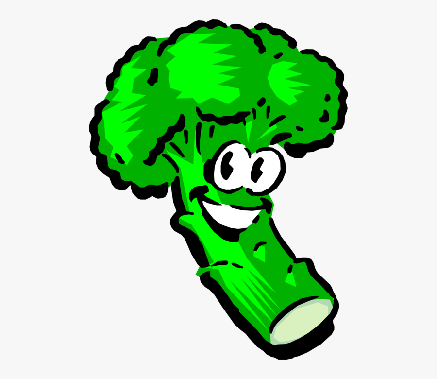 Vector Illustration Of Anthropomorphic Garden Vegetable - Animated Veggie, Transparent Clipart