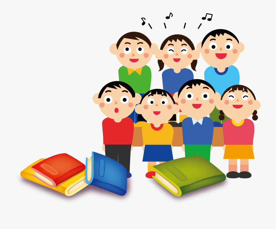 Transparent To Sing Clipart - Children Singing Song, Transparent Clipart