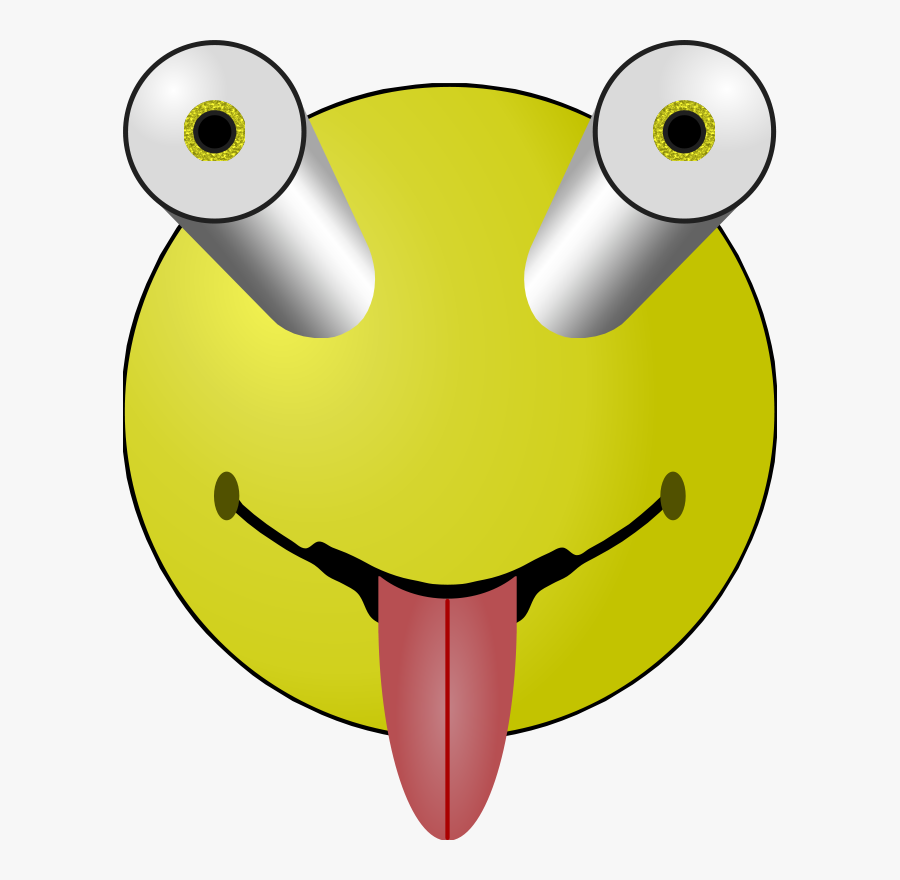 Emoticon,smiley,yellow - Bug Eyed Smiley Face, Transparent Clipart