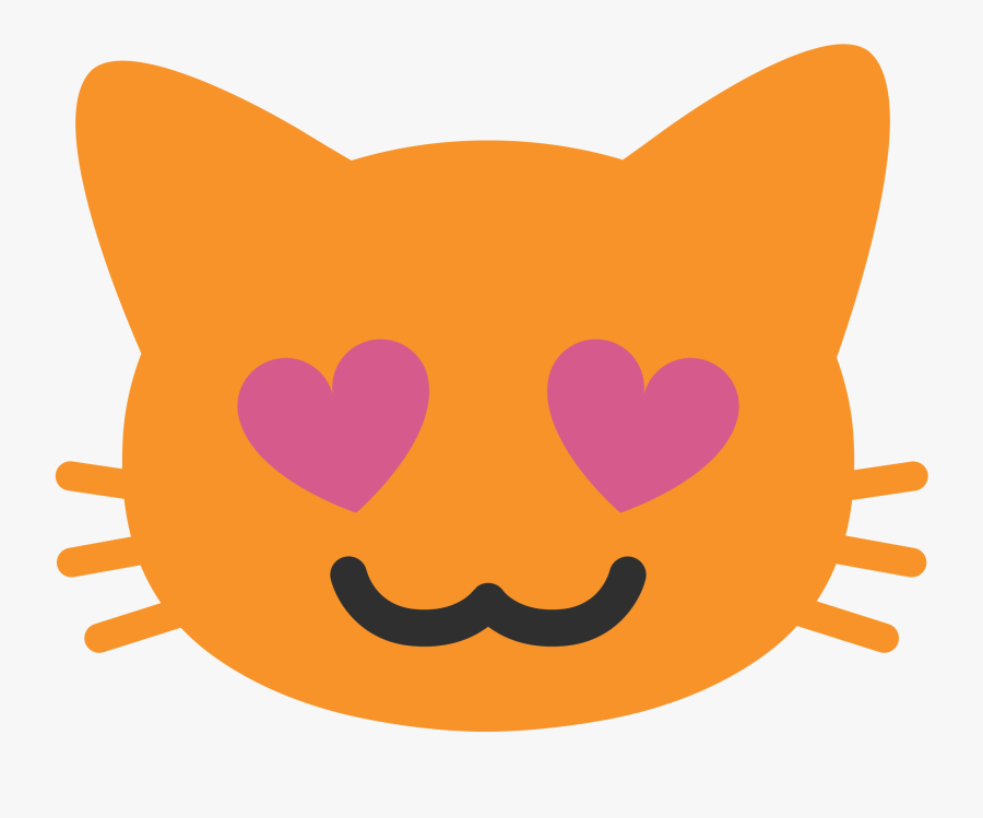 Download Free Png Smiley Png, Download Png Image With - Android Heart Eyes Cat Emoji, Transparent Clipart