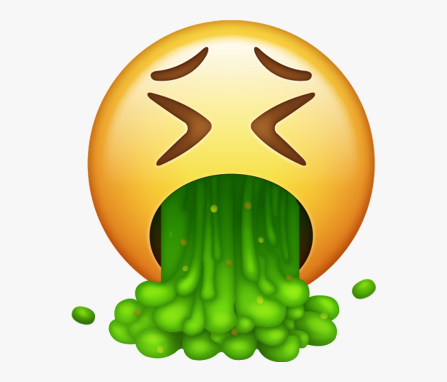 Puke Emoji Png - Vomit Emoji, Transparent Clipart