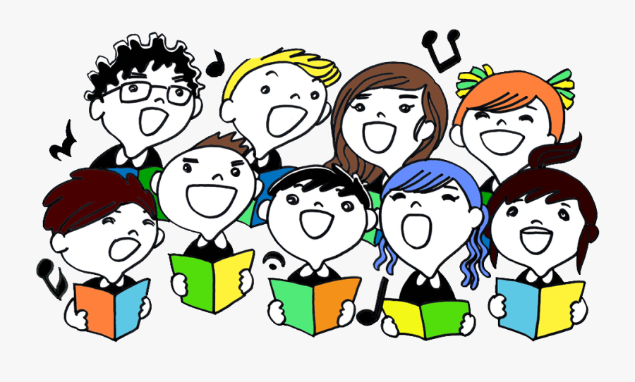 Sunday School Children Singing, Transparent Clipart