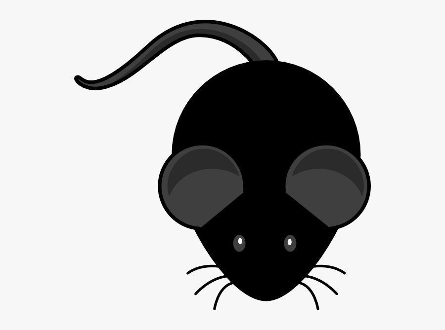 C57bl/6 With Dark Grey Ears Svg Clip Arts - Mouse Silhouette Clipart ...
