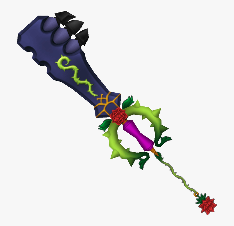 Kingdom Hearts 2 Beauty And The Beast Keyblade Clipart - Kingdom Hearts Beauty And The Beast Keyblade, Transparent Clipart