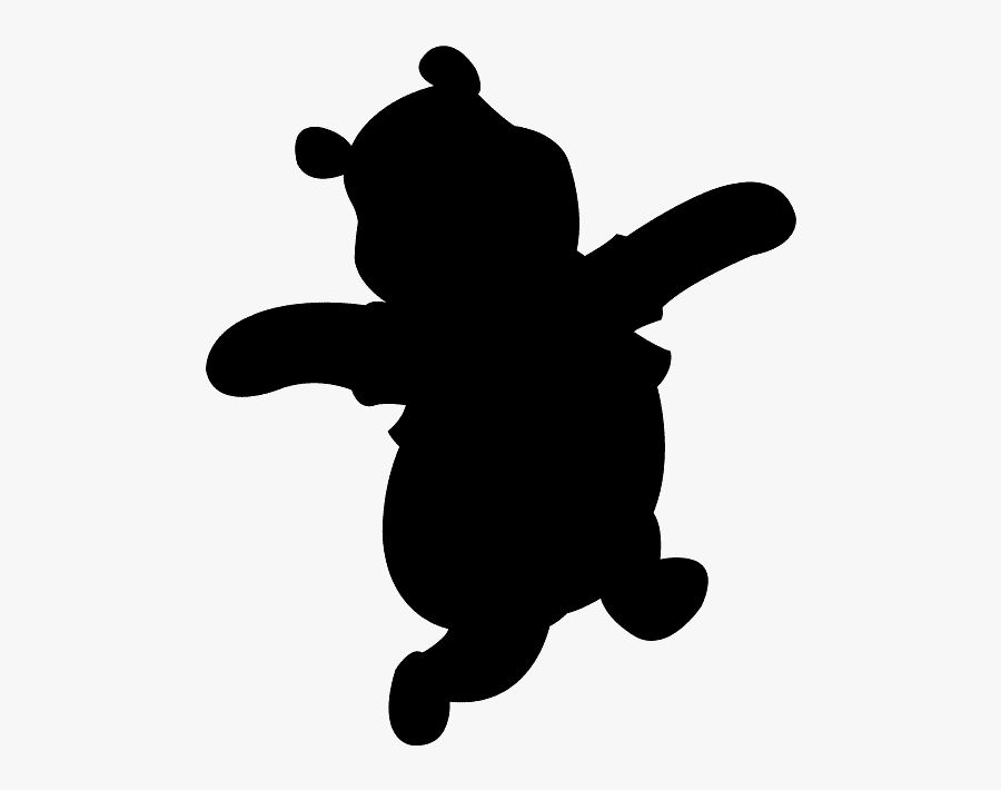 Silhouette Winnie The Pooh, Transparent Clipart