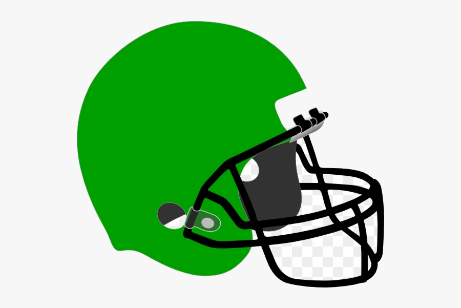 Football Helmet Kelly Green Clip Art Clipart Transparent - Red Football Helmet Clipart, Transparent Clipart