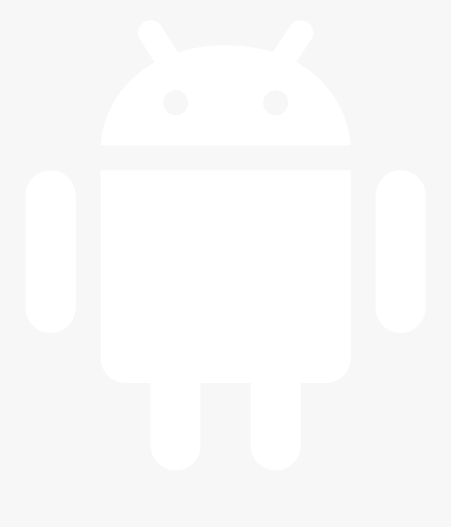 Android Logo White No Background Clipart , Png Download - Youtube Png White Android, Transparent Clipart