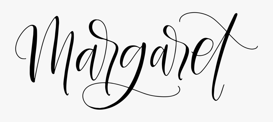 Margaret Feinberg - Margaret Written In Calligraphy, Transparent Clipart
