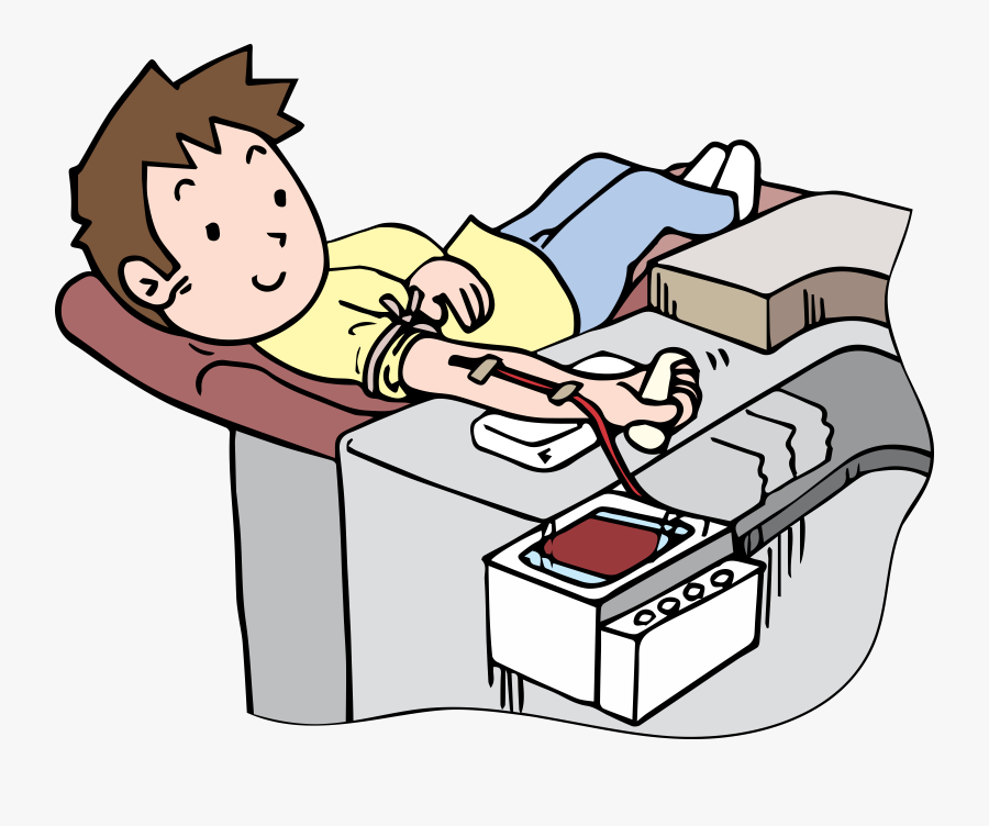 Clipart - Cartoon Clip Art Blood Donation, Transparent Clipart