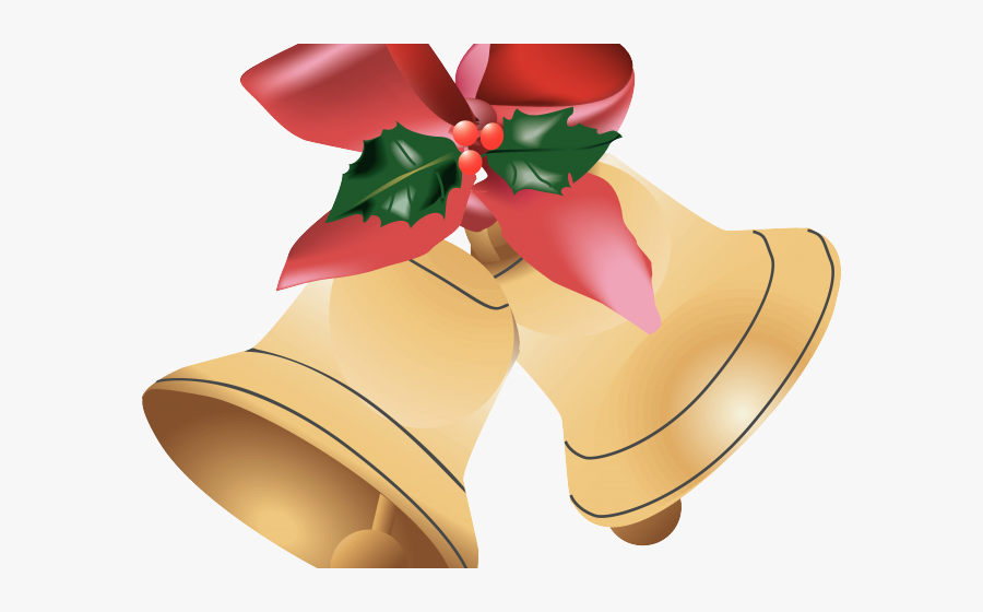 Christmas Bell In Colour, Transparent Clipart