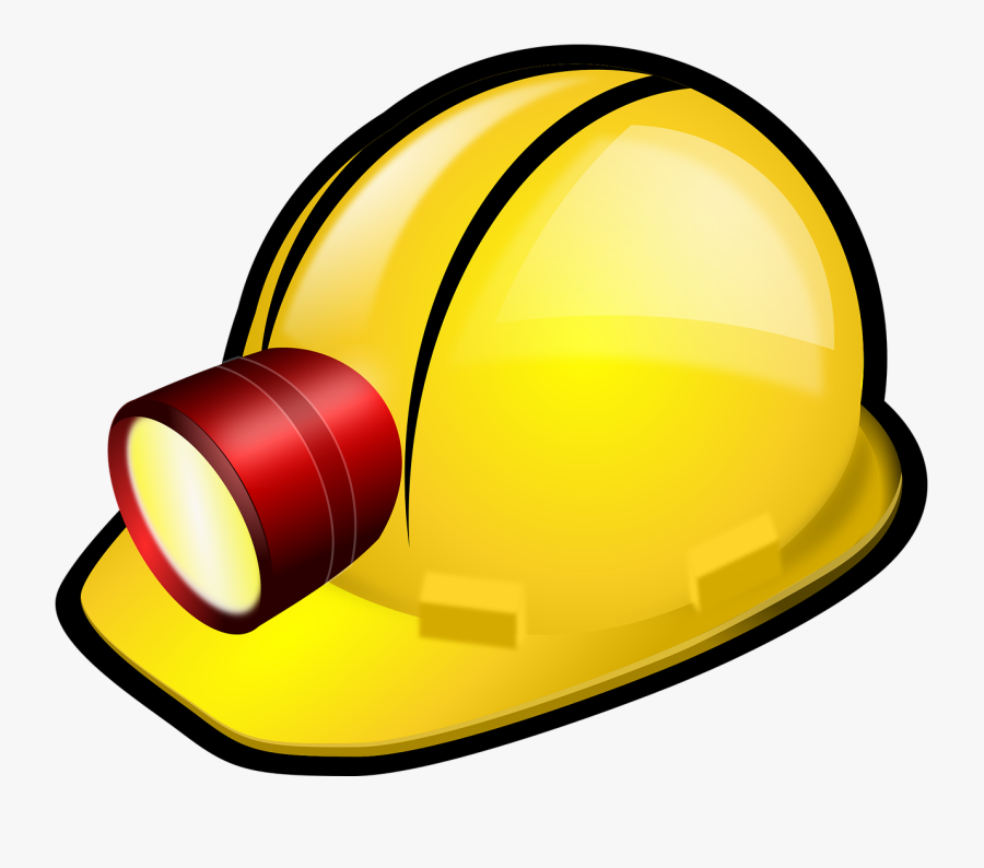 Mining Drawing Hat Transparent Png Clipart Free Download - Mining Hat, Transparent Clipart