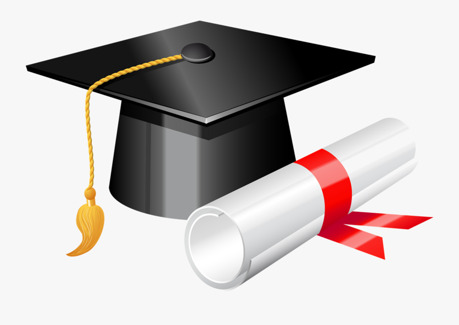 High School Highschool Diploma Cliparts Free Clip Art - Clip Art Graduation Cap Png, Transparent Clipart