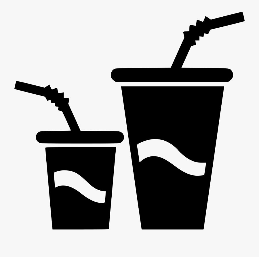 Small Big Paper Cups Drink Water Soda Comments - Big And Small Icon, Transparent Clipart