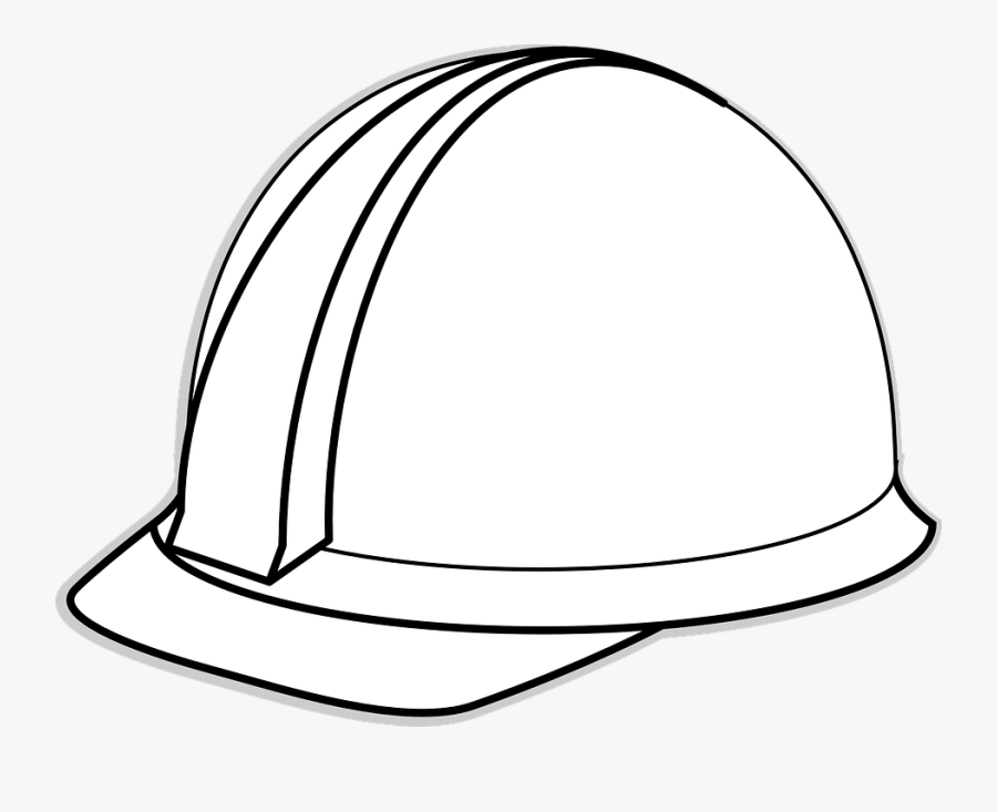 Graphics Helmet Free Vector - Easy Construction Hat Drawing , Free