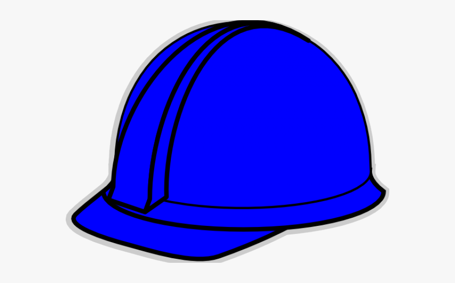 Clipart Transparent Blue Hard Hat Clip Art At Clker, Transparent Clipart
