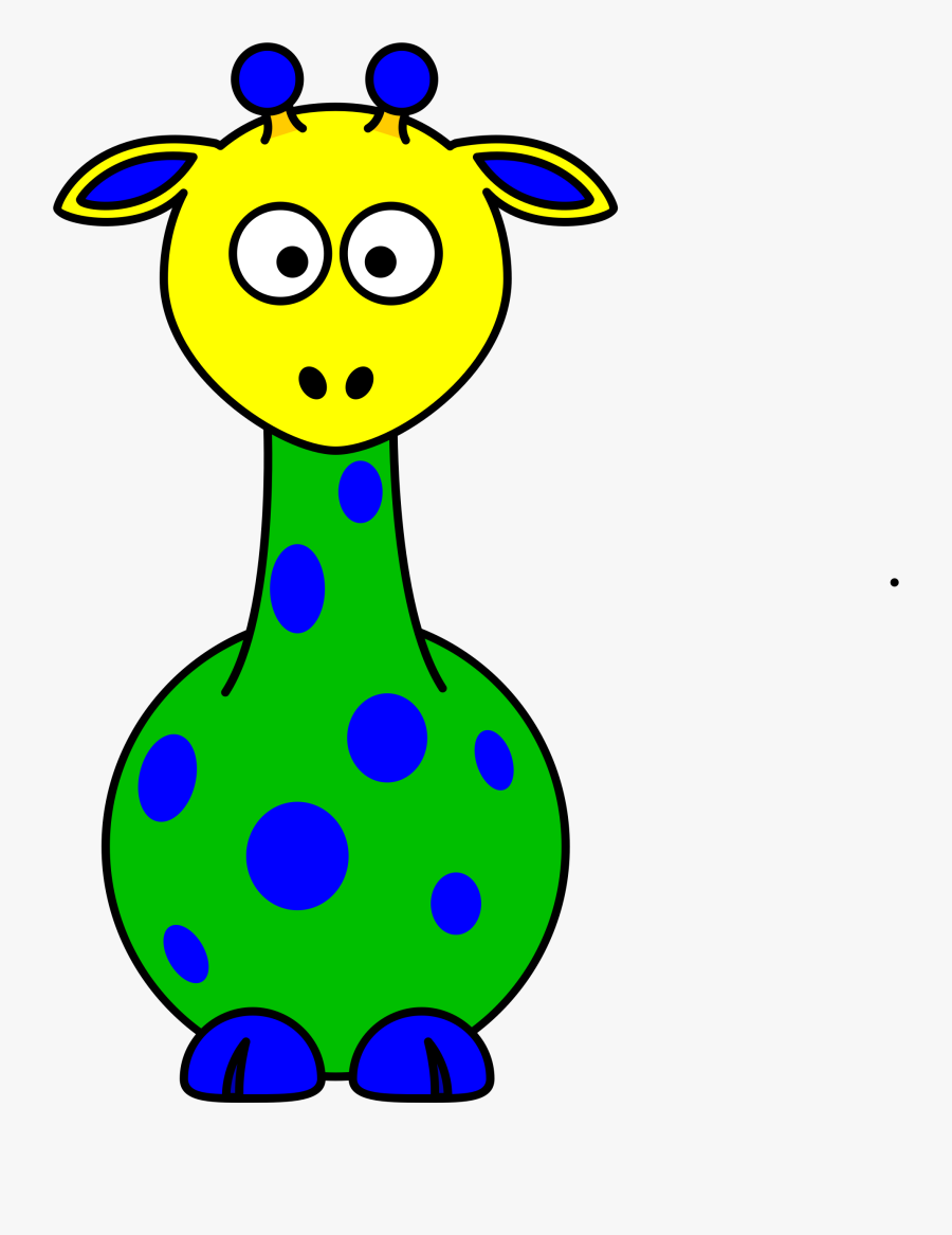 Giraffe Clipart Rainbow - Cartoon Clipart Animals, Transparent Clipart