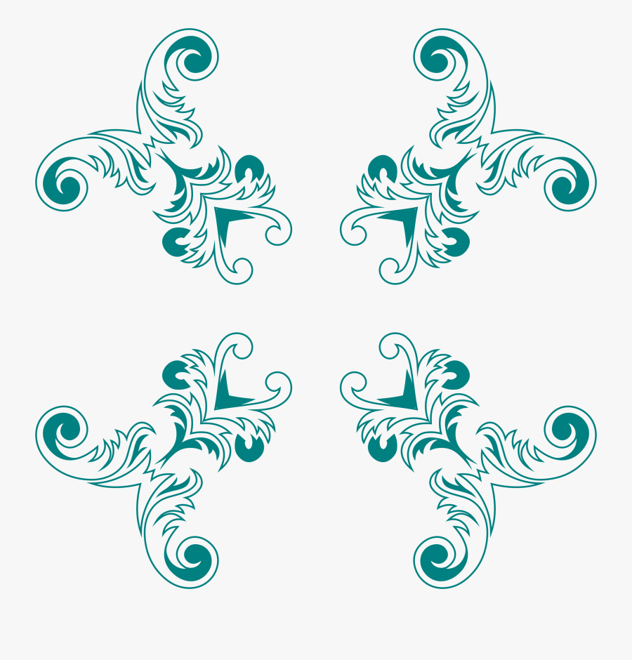 Clipart Vintage Floral Style Design 7 ~ Clipgoo Image - Vintage Clip Art Design Png, Transparent Clipart